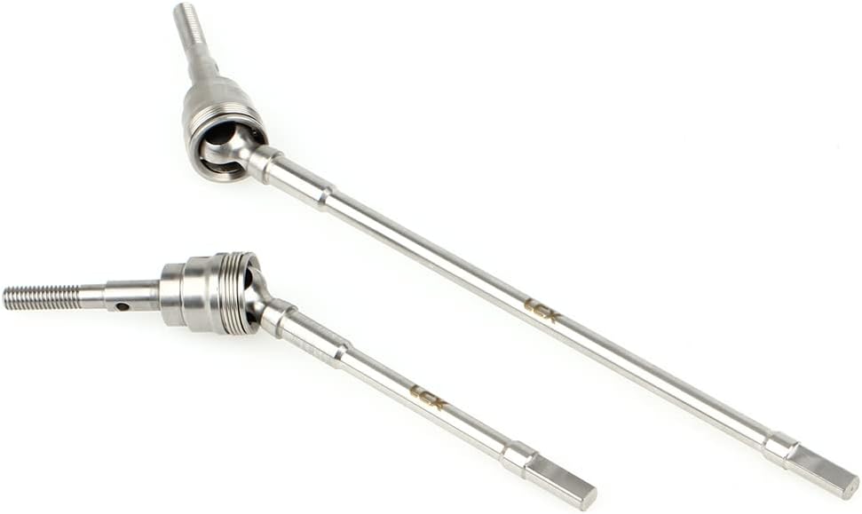 LCX Racing 1/10th RC Crawler Car Stainless Steel CVD Front Drive Shaft AR60 OCP Universal Axle Set for Axial Wraith RR10 90048, Upgrades Parts Accessories