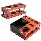 Design sophistiqué : fabriquée à partir de bois avec une finition élégante, cette station de tamponnage ajoute de l'élégance à votre comptoir de cuisine, ce qui en fait un ajout élégant pour les baristas à domicile et les amateurs de café.