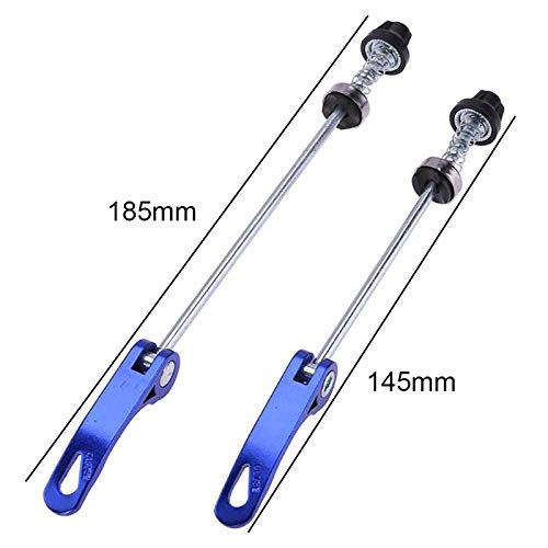 Brochettes Antivol Ultralégères à Dégagement Rapide – Avant & Arrière Vélo – Avec Clé Multifonction 5 Mm (Noir)