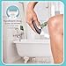Conair Girlbomb All-in-One Shave & Trim System, Foil Shaver and Dual-Blade Face & Eyebrow Trimmer, Bikini Trimmer for Women, Gentle Hair Removal, Lithium-Ion Rechargeable with USB Charging Cord, White