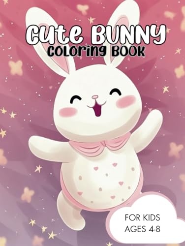 Cute Bunny Adventures Coloring Book - Fun Bunny Activity Book for Girls and Boys, 50 Designs for Kids Ages 4-8: Bunny Coloring Pages, Rabbit Coloring Book, Bunny Coloring Book image 2
