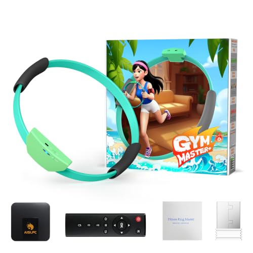 Gym Master Motion Sensing Game Console, Fitness Ring Gaming System, Plug & Play with 11 Interactive Sensory Games, Real-Time Posture & Vibration Feedback, Full-Body Workout for Families