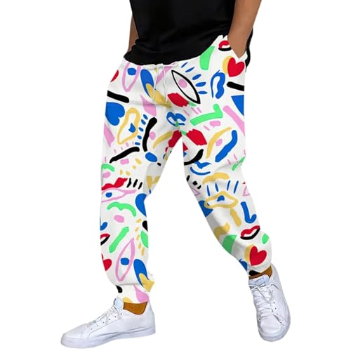 Pantalon homme léger coton short ete lin ample vetement de jogging