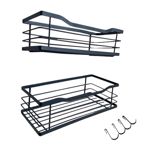 Sionhiuo Estante De Pared Para Ducha - Organizador De Almacenamiento Con Estantes Adhesivos Para Ducha - Soporte Para Toallas 2 Piezas Para Jabón Champú Y Gel De Para Hogar Casa Y Decoración