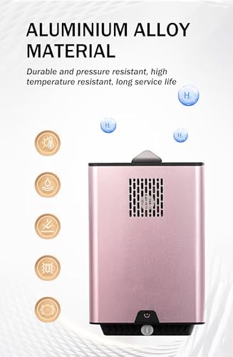 Maszyna do inhalacji wodoru, 99,99% generator H2 o wysokiej czystości, przenośny jonizator wody 150 ml/min, do domu i podróży, technologia PEM