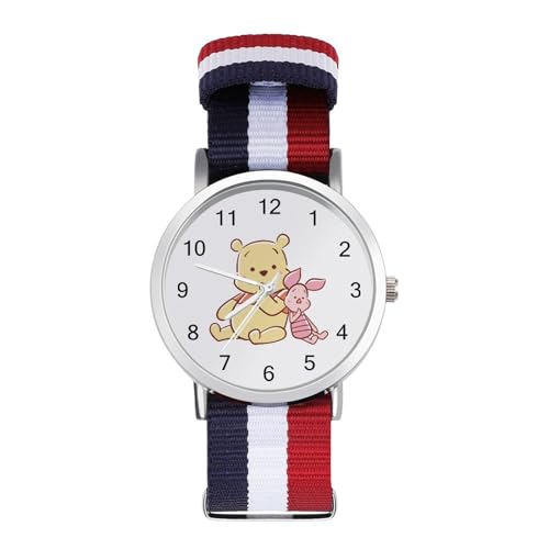 腕時計 くまのプーさん うで時計 メンズ レディース ビジネス時計 シンプル ファッションウォッチ Watch おしゃれ 人気 カジュアル 見やすい 文字盤 防水 薄型 男女兼用 通勤 通学 誕生日 プレゼント ボックス付き