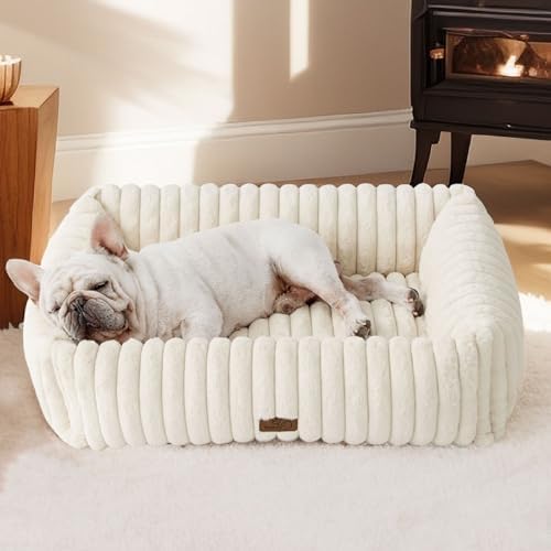 Bedsure ComfyFleece™ Cute Dog Bed Medium Size Dog — shown in a real home setting for scale