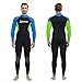 Joysummer Muta Intera per Uomo, Mute da Sub in Neoprene da 3mm Termica Protezione UV Manica Lunga Costume da Bagno Intero Gioventù Pelle da Immersione per Il Surf Sport Acquatici, XXL