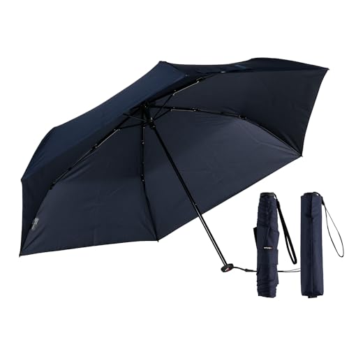 【Amazon.co.jp 限定】Knirps 折畳み傘 I.030 Navy (5年保証 / 超軽量/収納時 約22cm) コンパクト 傘 メンズ (小型/高強度 6本骨) エントリーモデル ドイツブランド クニルプス