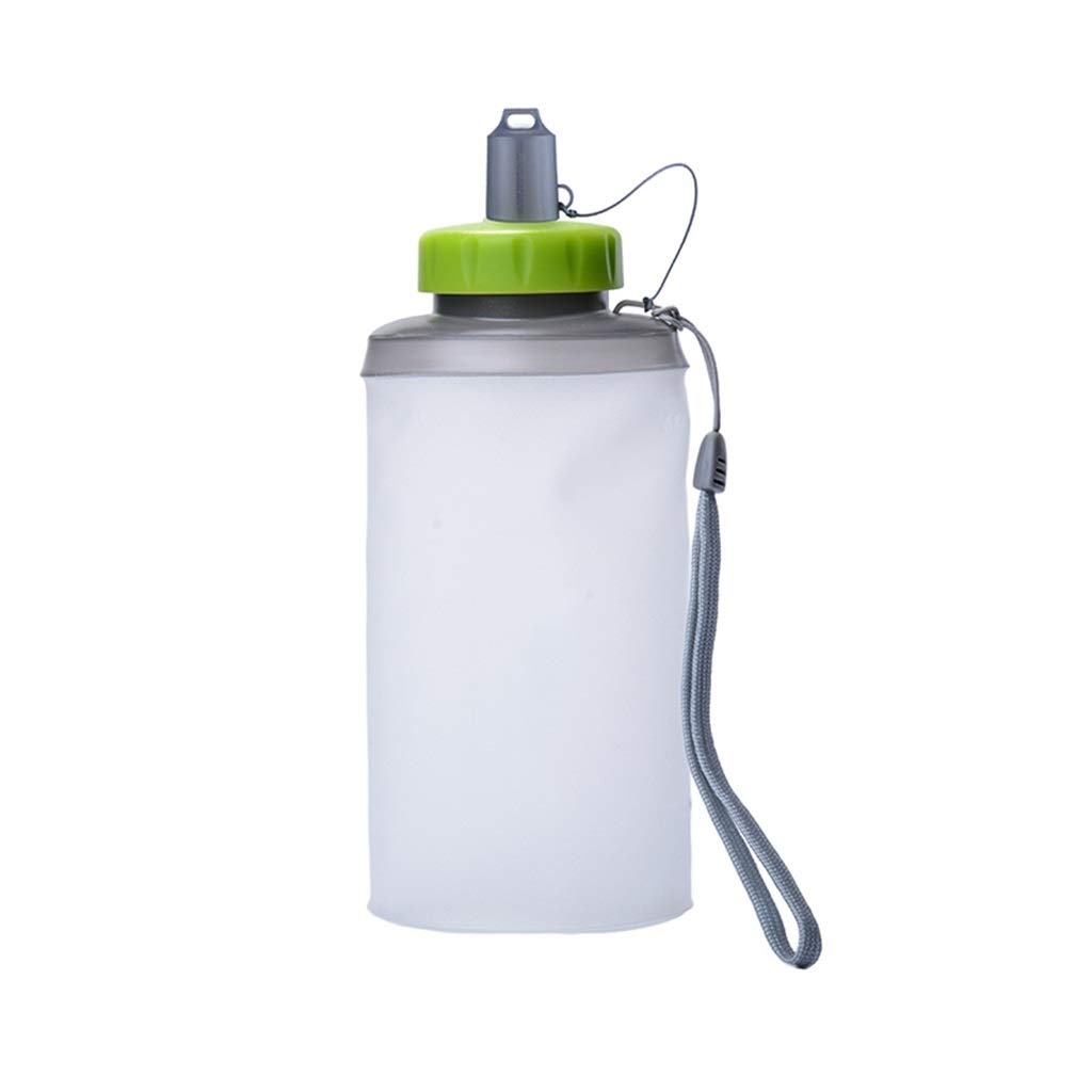 Faltbare Wasserflasche, 750 Ml Breiter Mund Kein BPA Berglauf Tragbarer Wasserbeutel