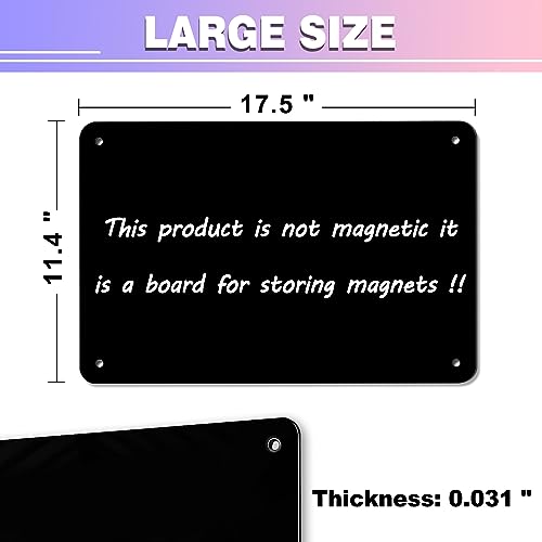 Hyhoshi BOARD-JR03 2Pack Black Magnetic Board,17.5 Inch X 11.4 Inch Magnet Bulletin Board To Display Magnetic Notes thumb #1