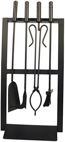 IMEX EL ZORRO, 12005-N – 4 PIECES RECTANGULAR FIREPLACE SET (NEG