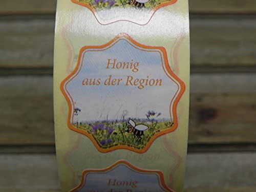 2X 100 Etiketten/Aufkleber -Honig aus der Region- Imker,Imkerei 3,4cm,Bienen Honigglasetiketten Honigetiketten 2X 100 Etiketten/Aufkleber -Honig aus der Region- Imker,Imkerei 3,4cm,Bienen Honigglasetiketten Honigetiketten