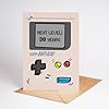 Cartes D'anniversaire 40 Ans Gameboy Rétro – Lot De 2 Cartes A6 Avec Enveloppes, Cadeau Humoristique
