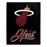 Northwest NBA Miami Heat Unisex-Adult Raschel Throw Blanket, 50' x 60', Signature