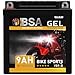 Produktbild BSA YB9-B GEL Motorradbatterie 12V 9Ah 180A/EN Batterie doppelte Lebensdauer entspricht YB9-BS CB9-B 50914 GM9Z 12N9-4B-1 vorgeladen auslaufsicher wartungsfrei ersetzt 8Ah