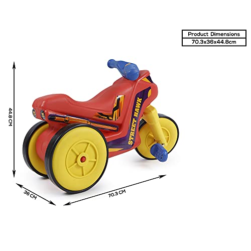 Image of OK Play Street Hawk Bike for Kids, Perfect Ride on Toy, Indoors and Outdoor, 2 to 4 Years (Red)