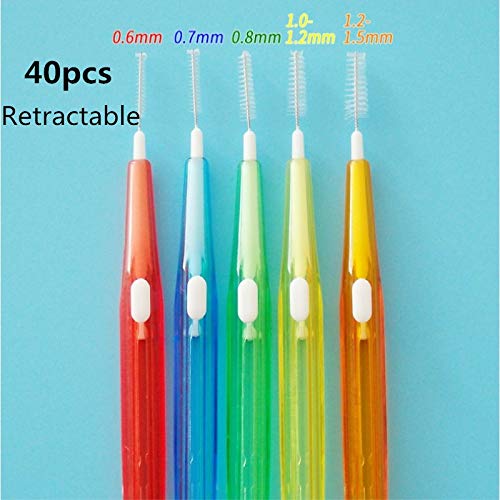 Buy Generic 20Pcs/Box 0.61.5MM PushPull Interdental Brush Interdental