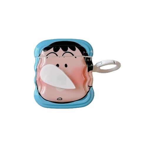 FISHLUCK クレヨンしんちゃん AirPods4 ケース えあーぽっつ プロ ケース Magsafe ワイヤレス充電対応 エアーポッズプロケース (B AirPods4)