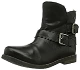  Buffalo London Damen 30524 Garda Biker Boots, Schwarz (Preto 01), 38