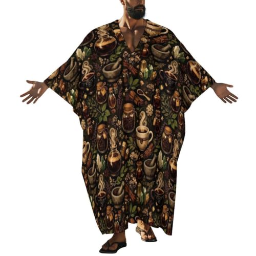 HTRODHT Witchy Coffee Men Robe