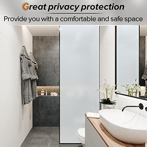 Rabbitgoo A023-45 Privacy Window Film, Frosted Glass Window Clings thumb #7