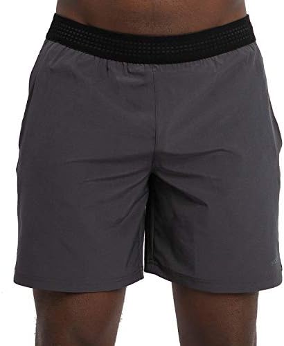 Men's Two in One and Unlined Athletic Running Shorts with Pockets and Zip Back Pocket