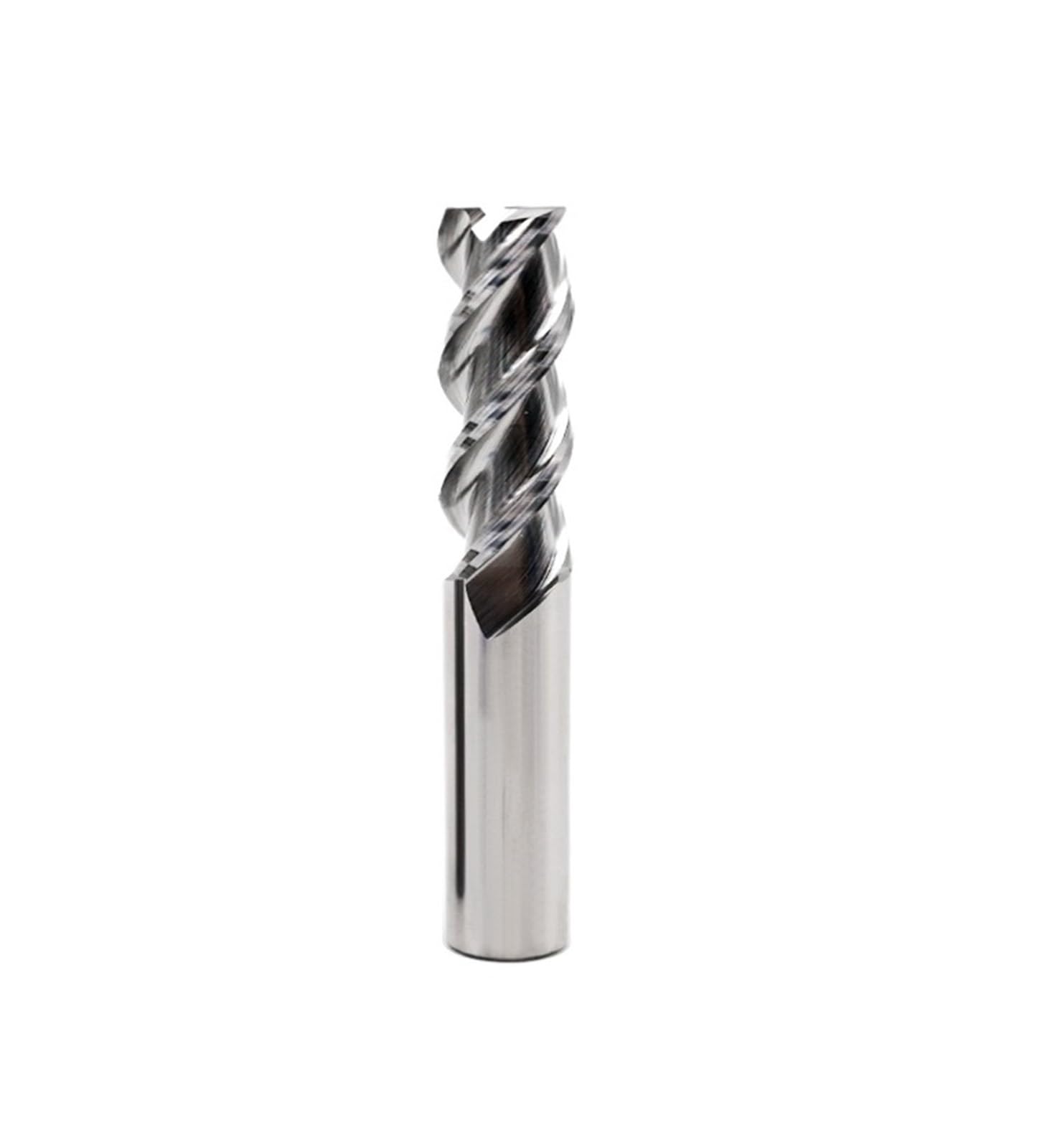 Fresa de acero tungsteno con revestimiento aleación, herramienta aluminio HRC50 Cnc Maching, fresas 3 hojas, madera superior, 1 ud(12mmx100L)