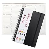 Flexibilité non datée : ce planificateur quotidien n'est pas daté, de sorte que vous pouvez commencer à tout moment de l'année sans perdre de pages. Si vous manquez une journée, continuez simplement la suivante, ce qui en fait un choix pratique pour les modes de vie occupés.