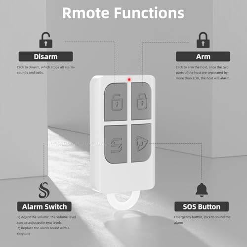 Wireless-Door-Alarms-When-Opened-with-Remote-Satisure-Door-Security-Sensor-Chime-Window-Alarm-Pool-Alarm-Sliding-Door-Alarm-for-Kids-Safety-HomeGarageApartment-Security-White-2-Pack