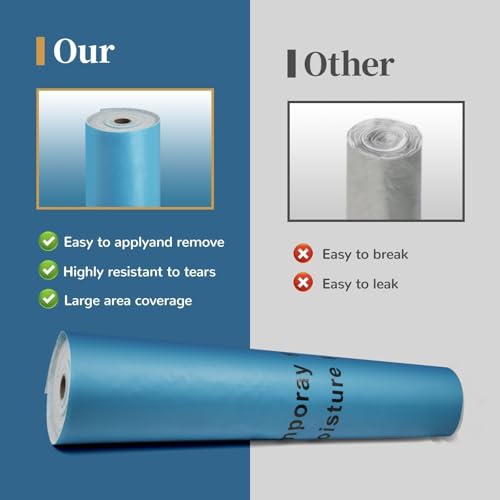 40" x 168' Temporary Floor Protection, 560 sqft Coverage, Easily Applied, Ideal for Renovation, Painting & Construction Projects, Shields Hardwood, Tile & Hard Surfaces, Blue. by Noliven - Image 5