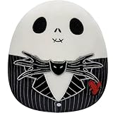 Squishmallows Jack Skellington Pesadilla antes de Navidad 20 cm Corazón rojo edición limitada especial peluche
