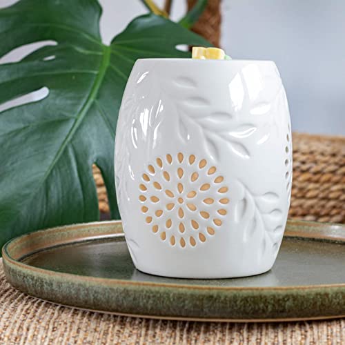 Candle-Brothers Keramik Diffuser ätherische öle - Großer Duftbrenner Lucent - Klassische Hohle Aromatherapielampe - Aromalampe Handgefertigt Teelicht Duftlampe Cover