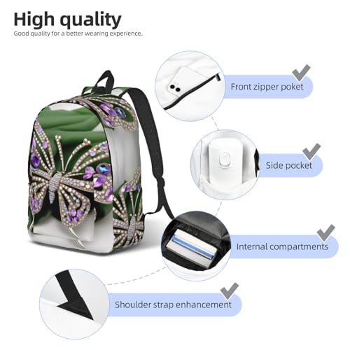 Mochila de senderismo con mariposas para excursiones de fin de semana 5