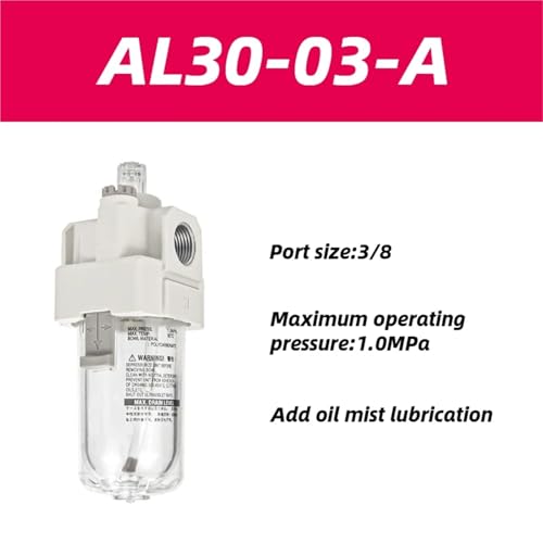 Cylindre efficace lubrifié par le traitement de la source d'air AL30-03-A
