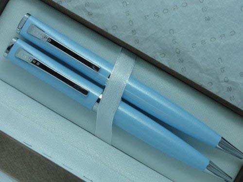 Image of Cross Limited Edition Sage Cerulean Blue Pen and Pencil Set