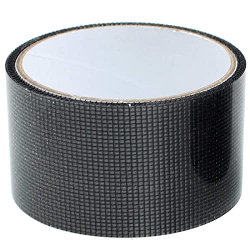 Welstik Door Window Screen Repair Tape,Waterproof Fiberglass Repair Kit, 3-Layer Strong Adhesive Window Vinyl Screen Patch Suitable For Covering Holes&Tears Instantly (2"X79") Black #TOP1
