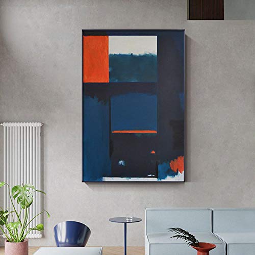 Peinture murale abstraite pour rehausser un mur vide | Affiche salon 60x80