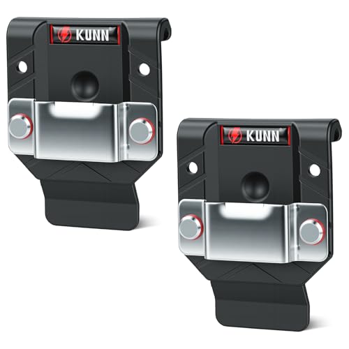 KUNN 2-Pack Tape Measure Holder for Belt, Value Set of Tape Measure Clips & Holsters, Low-Profile Quick-Release Hoder, Fits 2.7" Belts