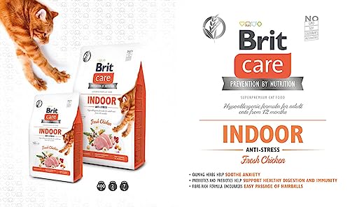 BRIT Care Grain Free Adult Indoor Antistress mit Huhn 7 kg