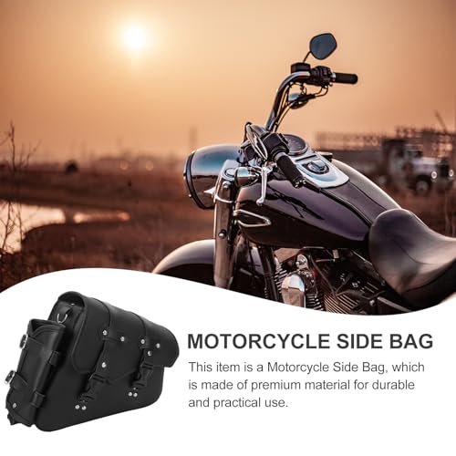 Bolsa lateral para motocicleta de gran capacidad con PU resistente 7
