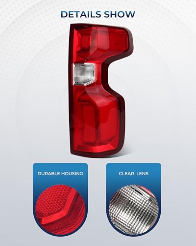 Image of LED Tail Lights Compatible with 2019-2026 Chevy Silverado 1500 RST /LT Trail Boss /LTZ /High Country /ZR2 2020-2023 Chevy Silverado 2500HD /3500HD High Country /LTZ Right Passenger Side GM2801311 84678150