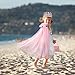 Meland Princess Dress up Clothes for Girl, 11Pcs Princess Cape with Kid Crown Toys,Dresses for Girl 3,4,5,6,7,8 Birthday Gift