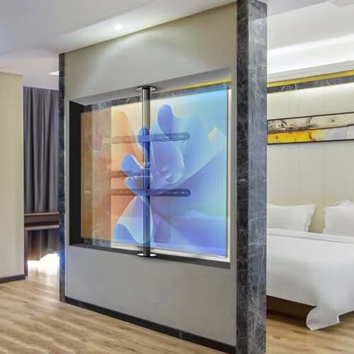 Supporto universale da pavimento per TV con rotazione di 360 gradi staffa regolabile per schermi LED supporta fino a 50 kg ideale per casa e ufficio