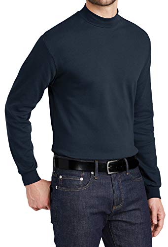 Mafoose Men's Interlock Knit Mock Turtleneck Sweaters2