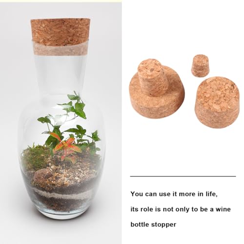 Tapón de corcho sintético para vino, set de 30 piezas con cierre hermético 8