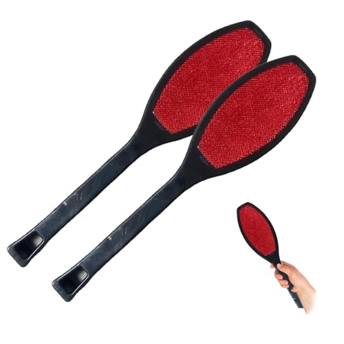 2 Pcs fKiZanthene Double Sided Lint Brush, Fabric Pet Hair Brush, Premium Lint Remover for Clothes, Furniture & Carpets, Effortlessly Remove Cat & Dog Fur from Fabrics