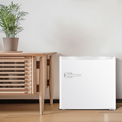 Image of Antarctic Star 1.2 Cu.Ft Mini Upright Freezer, Compact Refrigerator with Adjustable Thermostat & Removable Shelves, Freestanding Small Freezer for Home Kitchen Office Garage, White