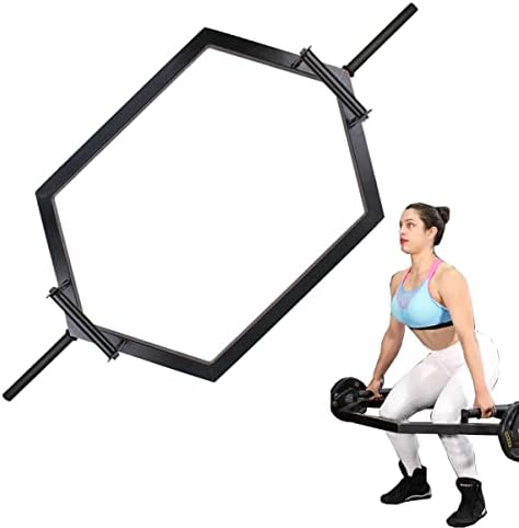 Barra Para Musculação Hexagonal Peso Academia Terra Ponteira