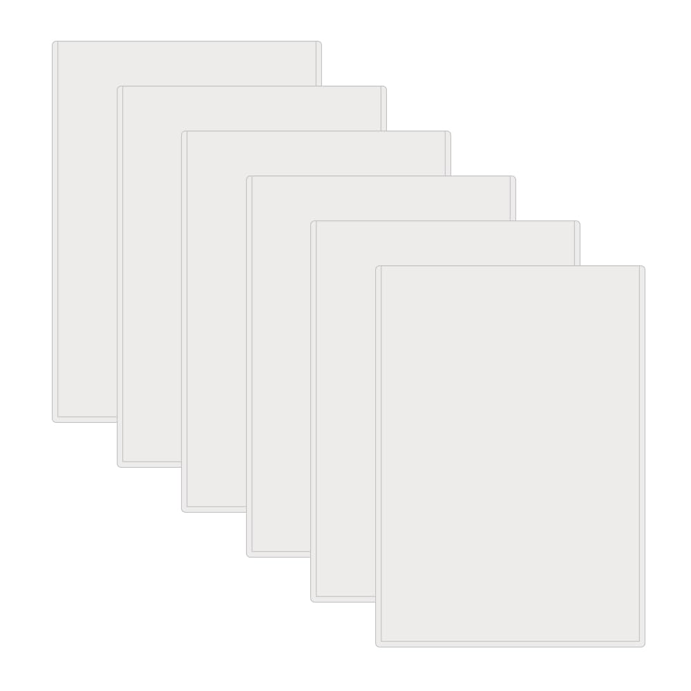 UMCHU Pack of 6 Business Card Pockets, Document Protective Covers, Translucent Plastic Waterproof Pockets
